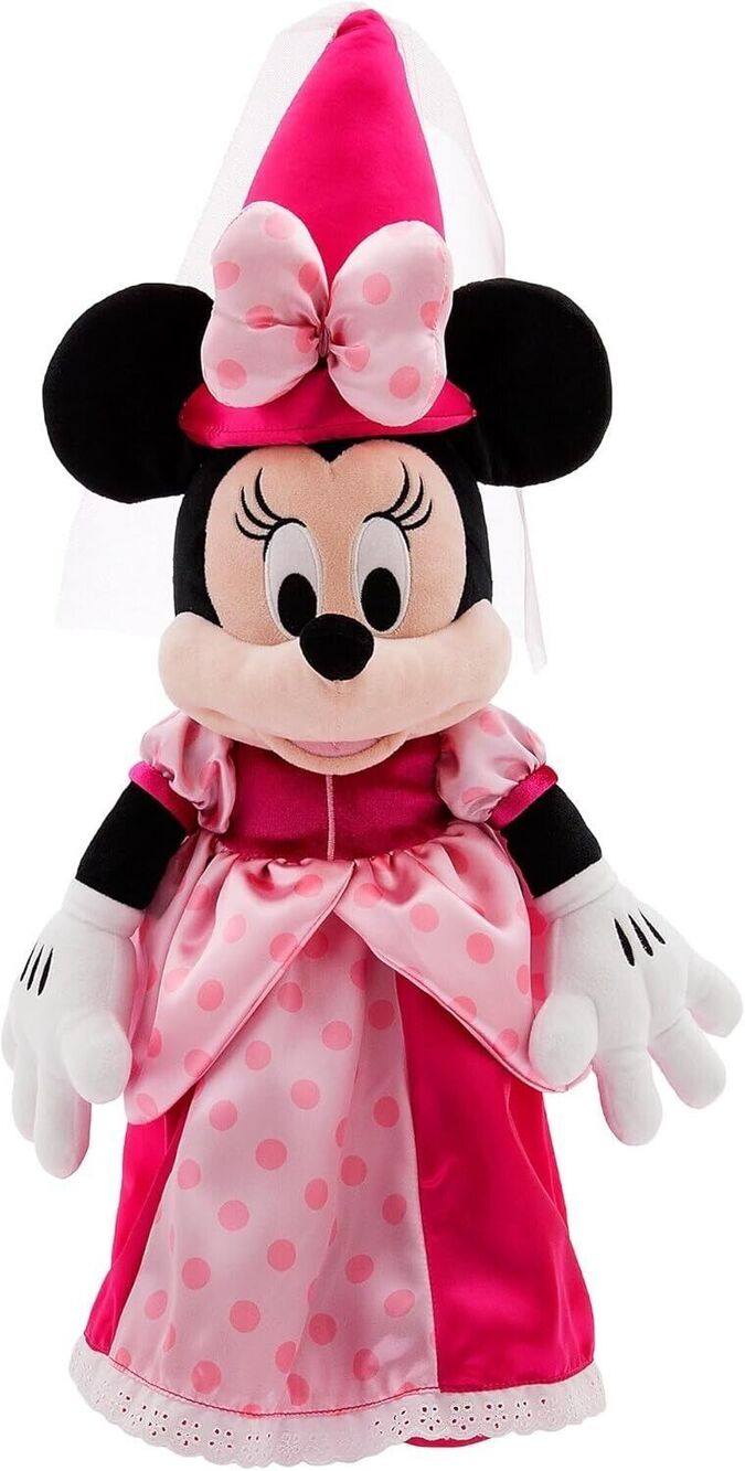 Minnie Mouse 22" Disney World Parks Pink Plush Doll Pink Princess, Disneyland